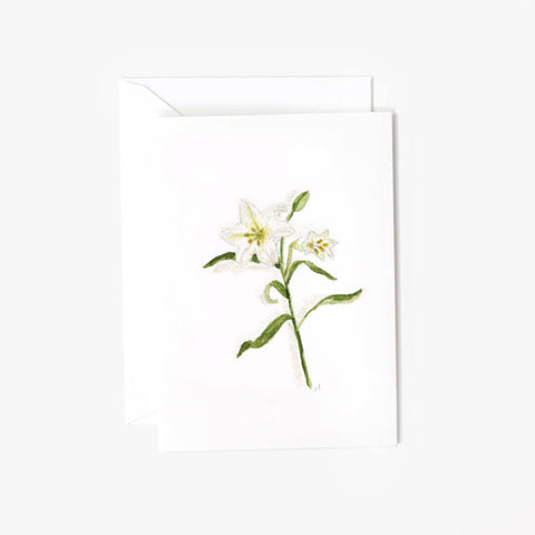 Easter Lily Mini Notecard, 2.5" x 3.5" - Emily Lex Studio