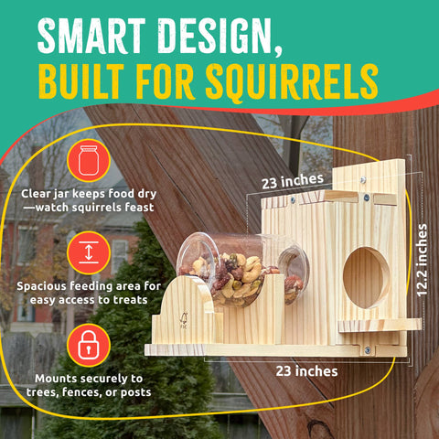 Squirrel Feeder Woodworking Kit - SparkJump