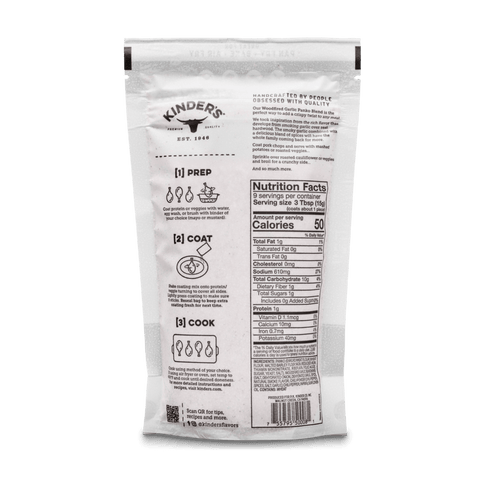 Woodfired Garlic Crispy Panko Blend, 5 oz - Kinder's Sauces & Seasonings