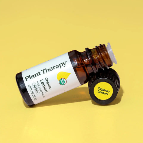 Organic Lemon Essential Oil, 10 ml - Plant Therapy