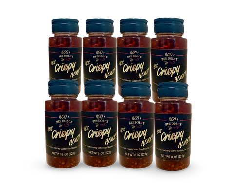 HCO Hot Crispy Honey with Garlic, 8 oz - Hot Crispy Oil