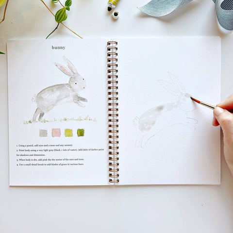 Animals Watercolor Workbook - Emily Lex Studio