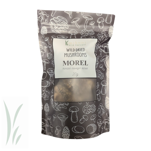 Dried Wild Morel Mushrooms, 20 g - Mikuni Wild Harvest USA