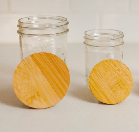 Bamboo Mason Jar Lid, Standard Mouth - Bamboo Switch