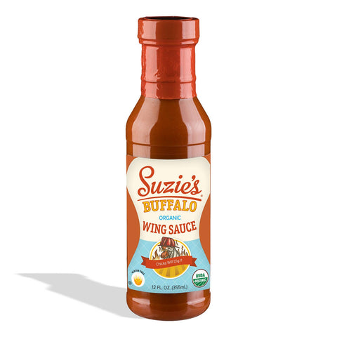 Suzie's Organic Buffalo Wing Sauce, 12oz - Suzie's Organics and More