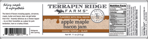 Apple Maple Bacon Jam, 11 oz - Terrapin Ridge Farms
