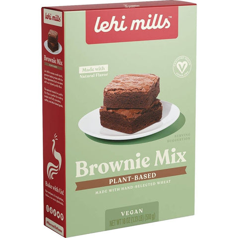 Vegan Brownie Mix: 18 oz Box - Lehi Mills