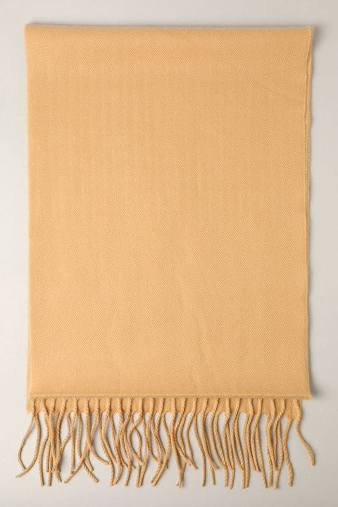 Camel Softer Than Cashmere Solid Muffler Scarf - One Size - Fashion City