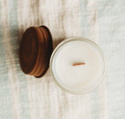 Farmers Market Candle, 8 oz, Soy Wax, Crackling Wood Wick - Woodsy Wicks
