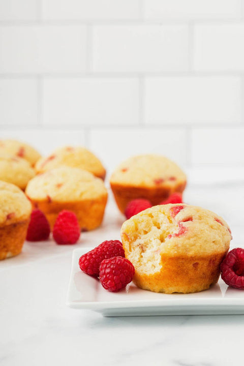 Raspberry Muffin Mix: 18 oz Box - Lehi Mills