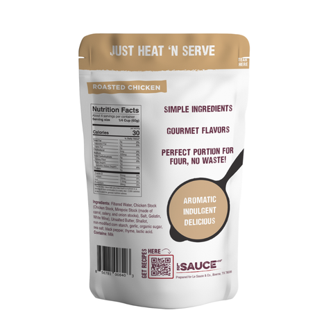 Roasted Chicken Gourmet Gravy, 4 Servings, 8.8 oz - Le Sauce & Co.