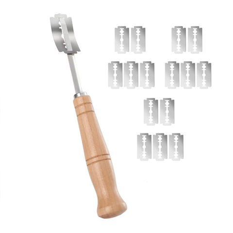 Stainless Steel Bread Lame With Handle, 15 Blades - Fox Run Brands