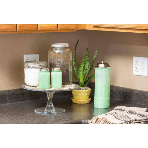 Straw Jar - Jadeite Glass Collection - TableCraft Products Company