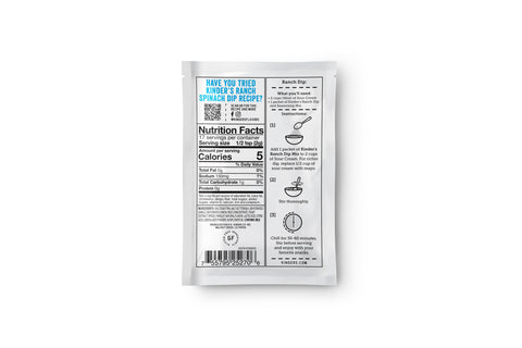 Ranch Dip & Seasoning Mix - Kinder's Sauces & Seasonings