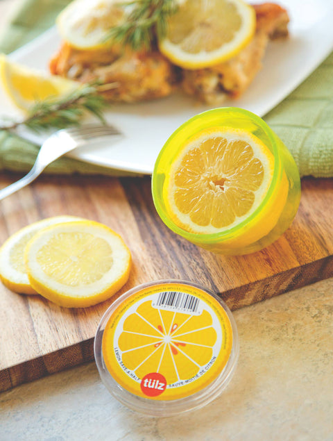 TULZ Lemon Save-A-Half, Yellow, 3"x3"x3" - Fox Run Brands
