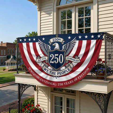 250th, We The People with Eagle: 24"x48"