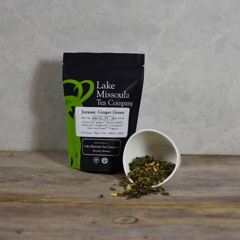 Jurassic Ginger Green, 1.7 oz - Lake Missoula Tea Company