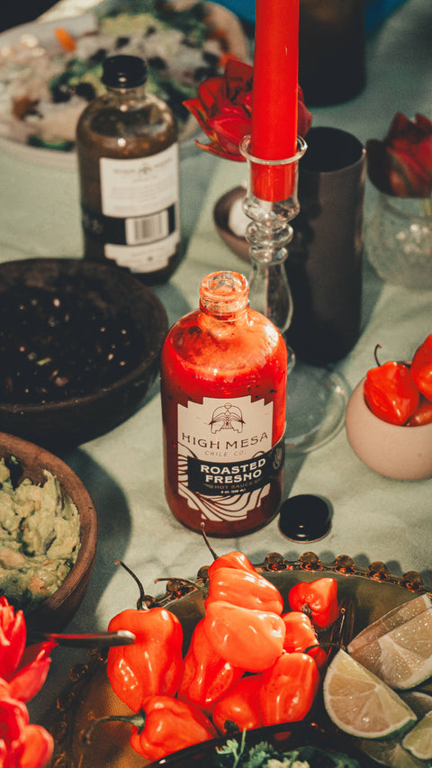Roasted Fresno Hot Sauce, Medium, 8 oz - High Mesa Chile Co.