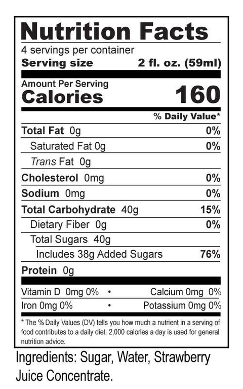 Strawberry Syrup - 8 fl. oz. - Cooper's Mill