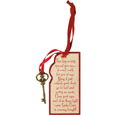 Santa's Magic Key Vintage Ornament - Primitives by Kathy