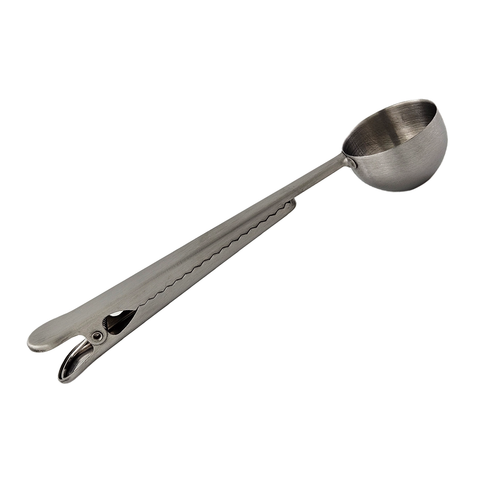 Stainless Steel Coffee Spoon and Bag Clip, 7”x1.5” - Fox Run Brands