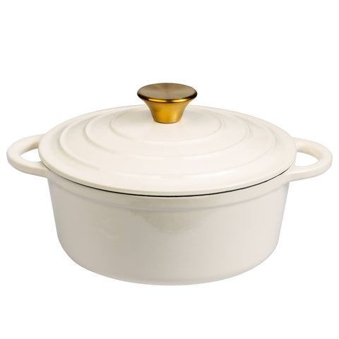 Enameled Cast Iron Dutch Oven: 6 Qt. Green Ombre - Lexi Home