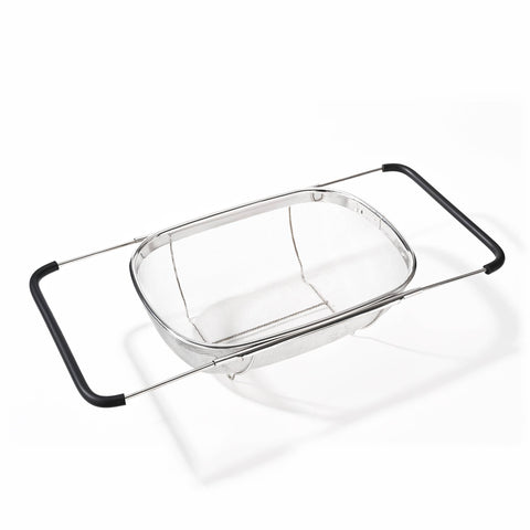 Large Stainless Steel Colander, Extendable Handles, 9.45"x13.86" - Fox Run Brands