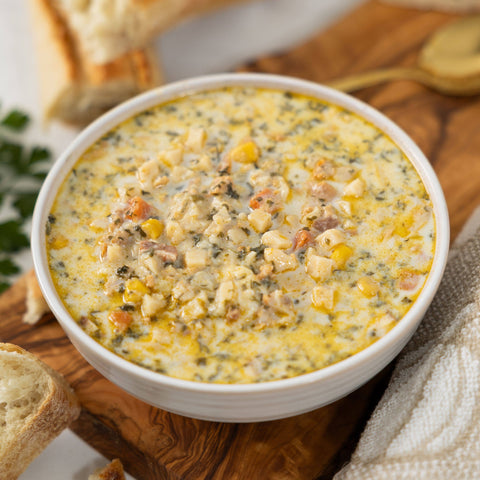 Alehouse Clam Chowder, 12 oz - SeaBear Smokehouse