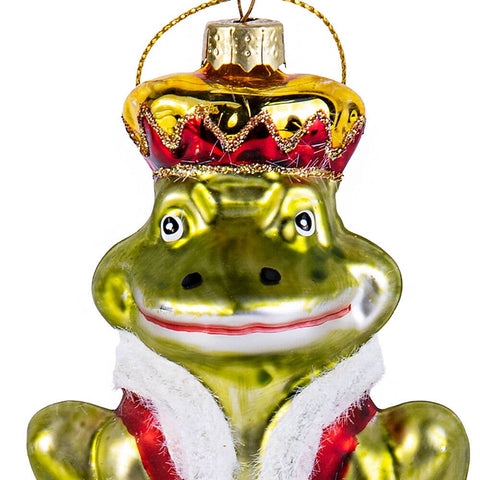 The Frog Prince Glass Christmas Tree Ornament - STP