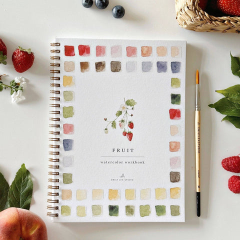 Fruit Watercolor Workbook - Emily Lex Studio