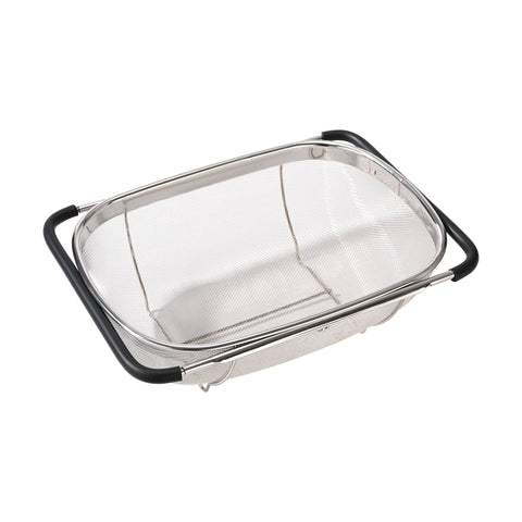 Large Stainless Steel Colander, Extendable Handles, 9.45"x13.86" - Fox Run Brands