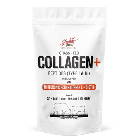 Collagen+ with Hydrolyzed Collagen Powder, 16 oz - Hearthy Foods