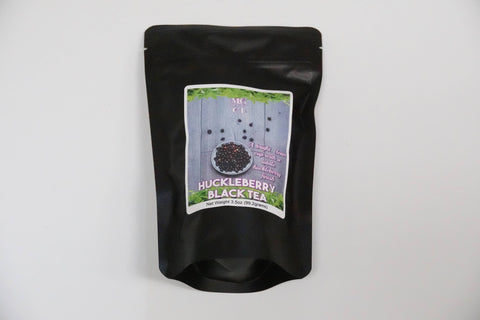 Huckleberry Flavored Black Tea, 3.5 oz, Loose Leaf - Morning Glory Coffee