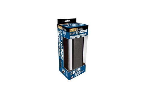 AccuSharp DELUXE Tri-Stone System, Three Stone Surfaces, Rubber Grip #025C - Benhalex