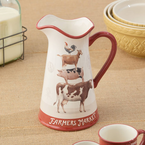 Vintage Farm Pitcher, 96 oz - Certified International