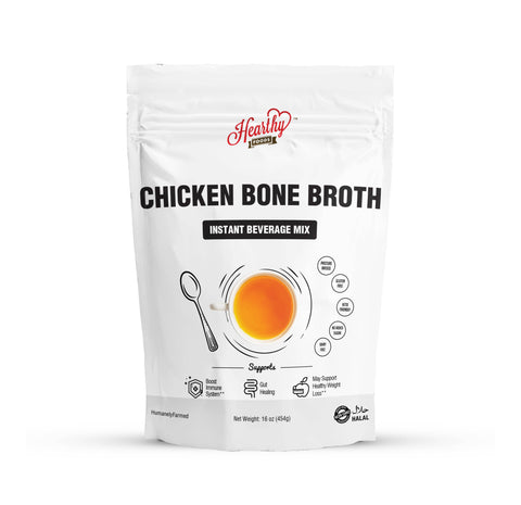 Chicken Bone Broth Powder, 16 oz - Hearthy Foods