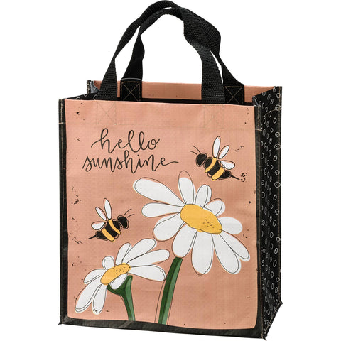 Hello Sunshine Daily Tote, 8.8"x10.3"x4.8" - Primitives by Kathy