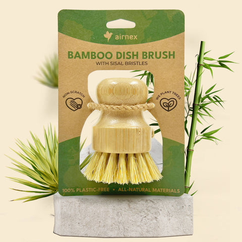 Bamboo Natural Cleaning Dish Brush - AIRNEX
