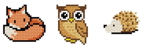 Diamond Dotz BIG DOTZ Stickers, Forest Friends, Pack of 3 - Toysmith