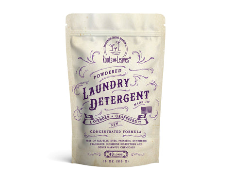 Powdered Laundry Detergent, 18 oz (40 loads) - Roots And Leaves