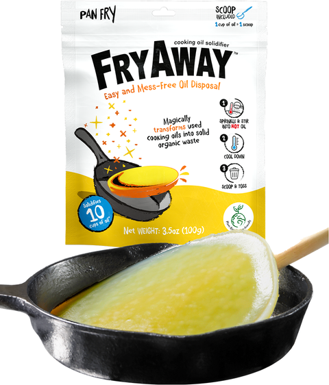 FryAway Cooking Oil Solidifier - Pan Fry, 3.5 oz - FryAway
