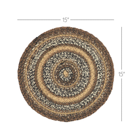 Espresso Jute Trivet, 15 in - VHC Brands