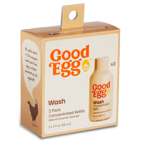 GoodEgg Wash Concentrated Refill, 2 pack, 3 fl oz each - GoodEgg