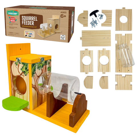 Squirrel Feeder Woodworking Kit - SparkJump