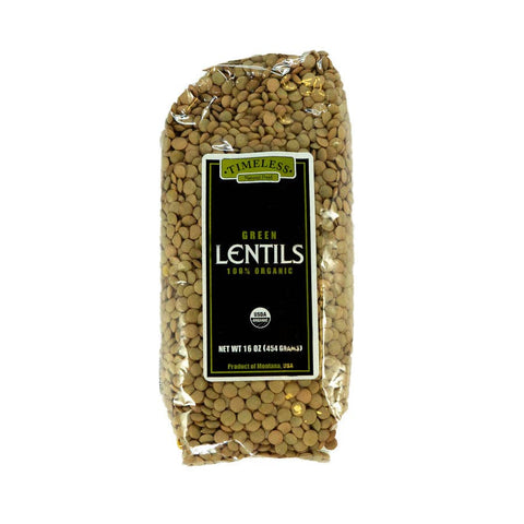 Organic Green Lentils, $6.00/lb - Timeless
