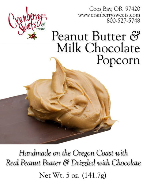 Peanut Butter Milk Chocolate Caramel Corn, 5 oz - Cranberry Sweets & More
