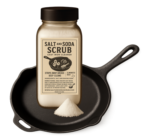 Cast Iron Cleaner, 2.5 lb - Salt and Soda Scrub