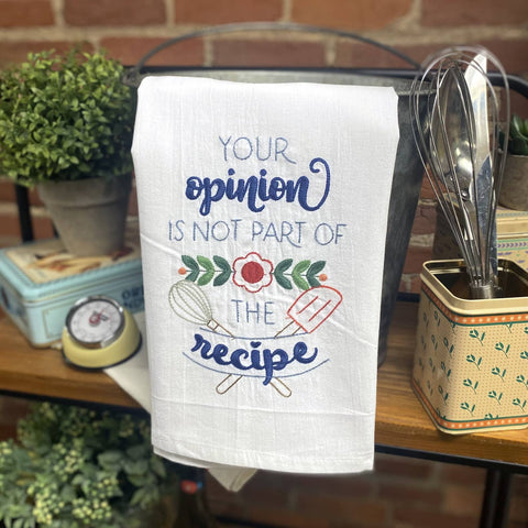 Aunt Martha's® Dirty Laundry Tea Towel - Your Opinion - Colonial Patterns, Inc.
