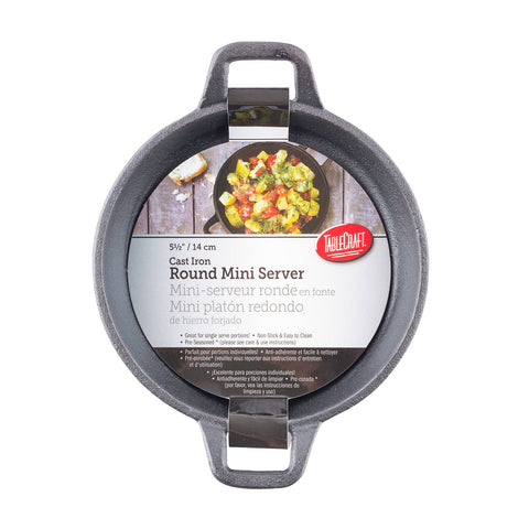 Mini Round Server, 12 oz Cast Iron - TableCraft