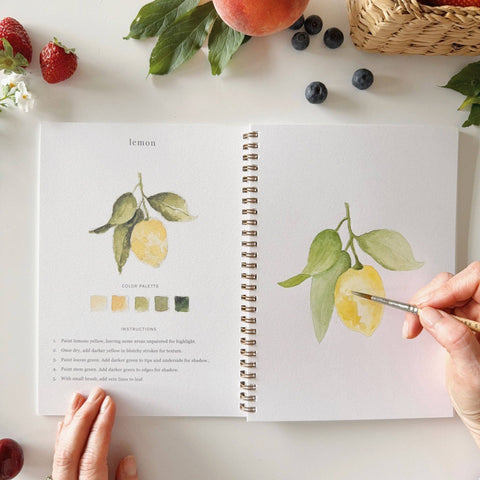 Fruit Watercolor Workbook - Emily Lex Studio